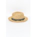 Christine Khaki Raffia Fedora