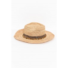 Cassie Taupe Raffia Cowboy Hat