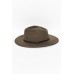 Meribel Taupe Wide Brim Fedora