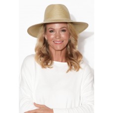 Lorn Beige Wide Brim Fedora